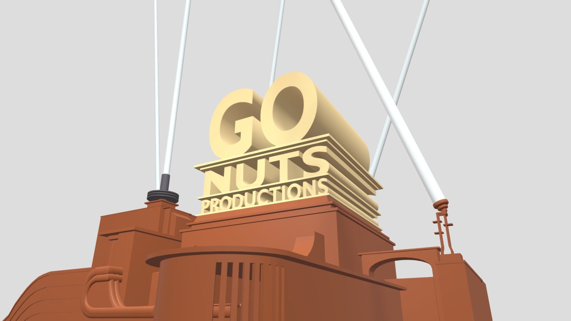 Go Nuts Productions logo remake (February 2024 U - Download Free 3D ...