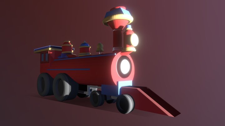 Toy Train 3D Model
