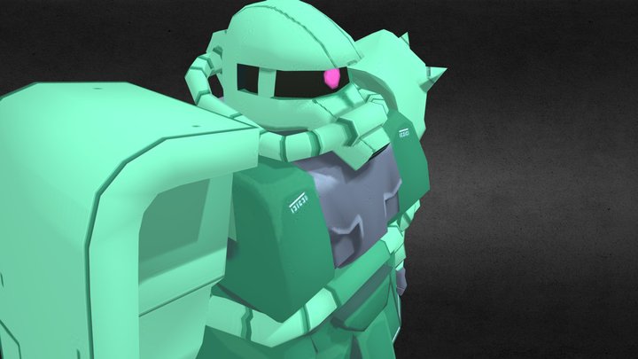 Zaku II 3D Model