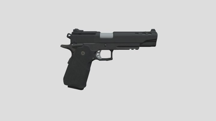 9mm Daemon Pistol (Free 3D Model) 3D Model