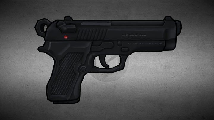 【A series of Mini Weapon】Beretta 3D Model