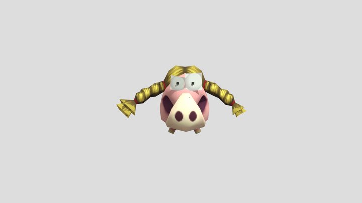 Rayman Raving Rabbids - Pig 3D Model