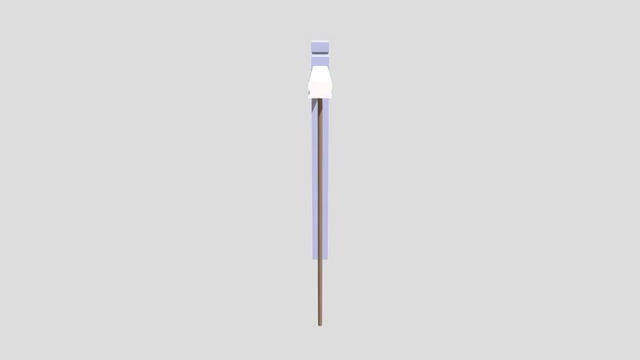 комбинированное ограждение лестницы Афанасово 3D Model