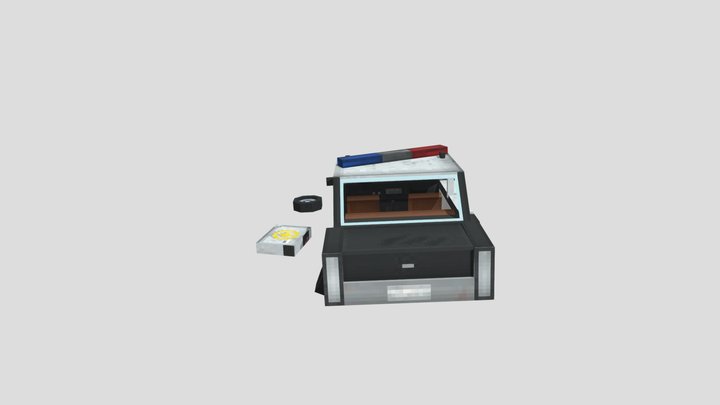 Police Car 3D Model