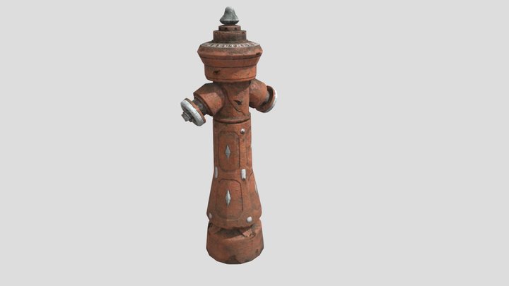 Fire Hydrant (GameReady model) 3D Model