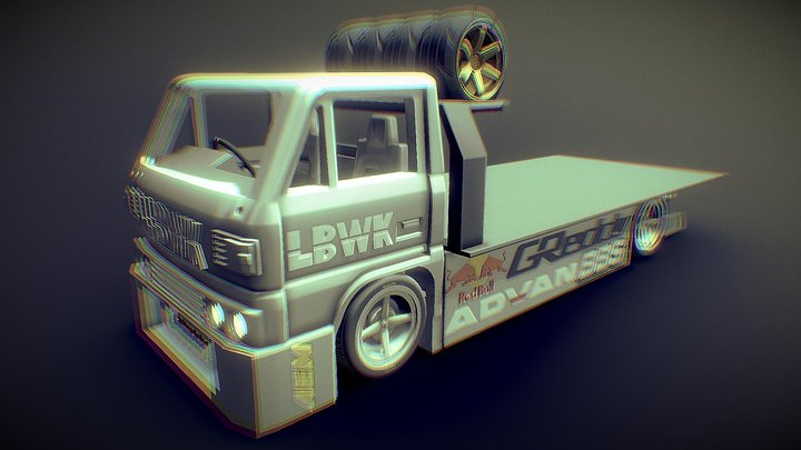 Toyota Dyna Truck 3D Model