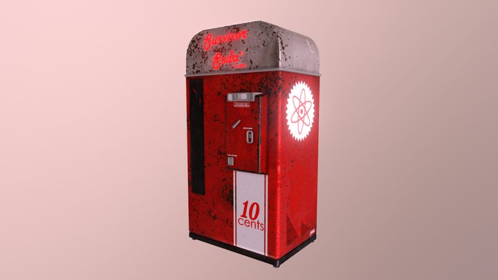 1950s Vending Machine 3D Model