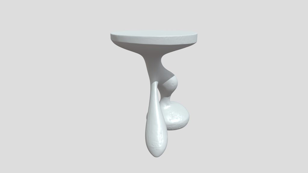 Abstract black side table