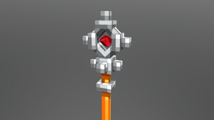 Magic Staff 3D Model