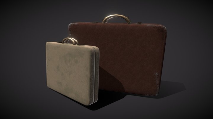 Suitcases 20s 3D Model