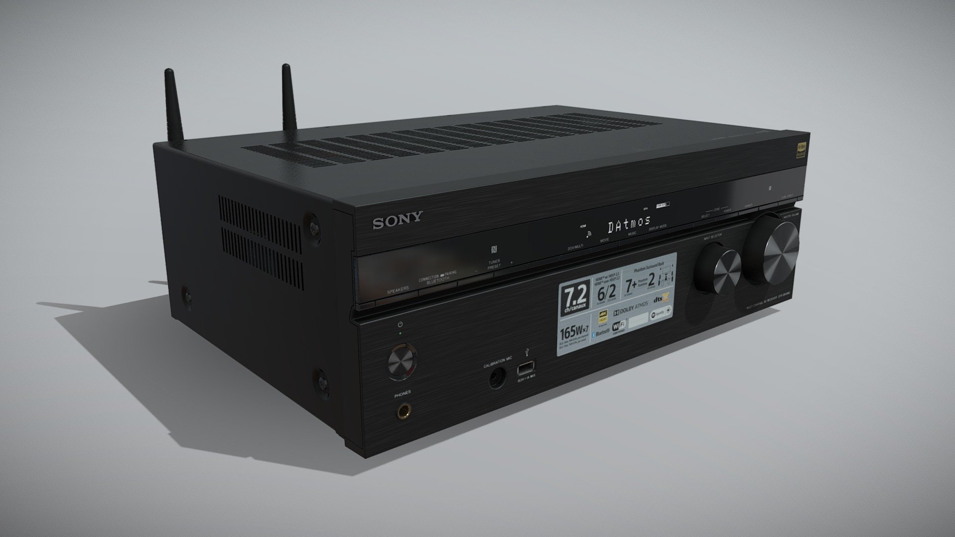Sony STRDN1080 network AV receiver Buy Royalty Free 3D model by