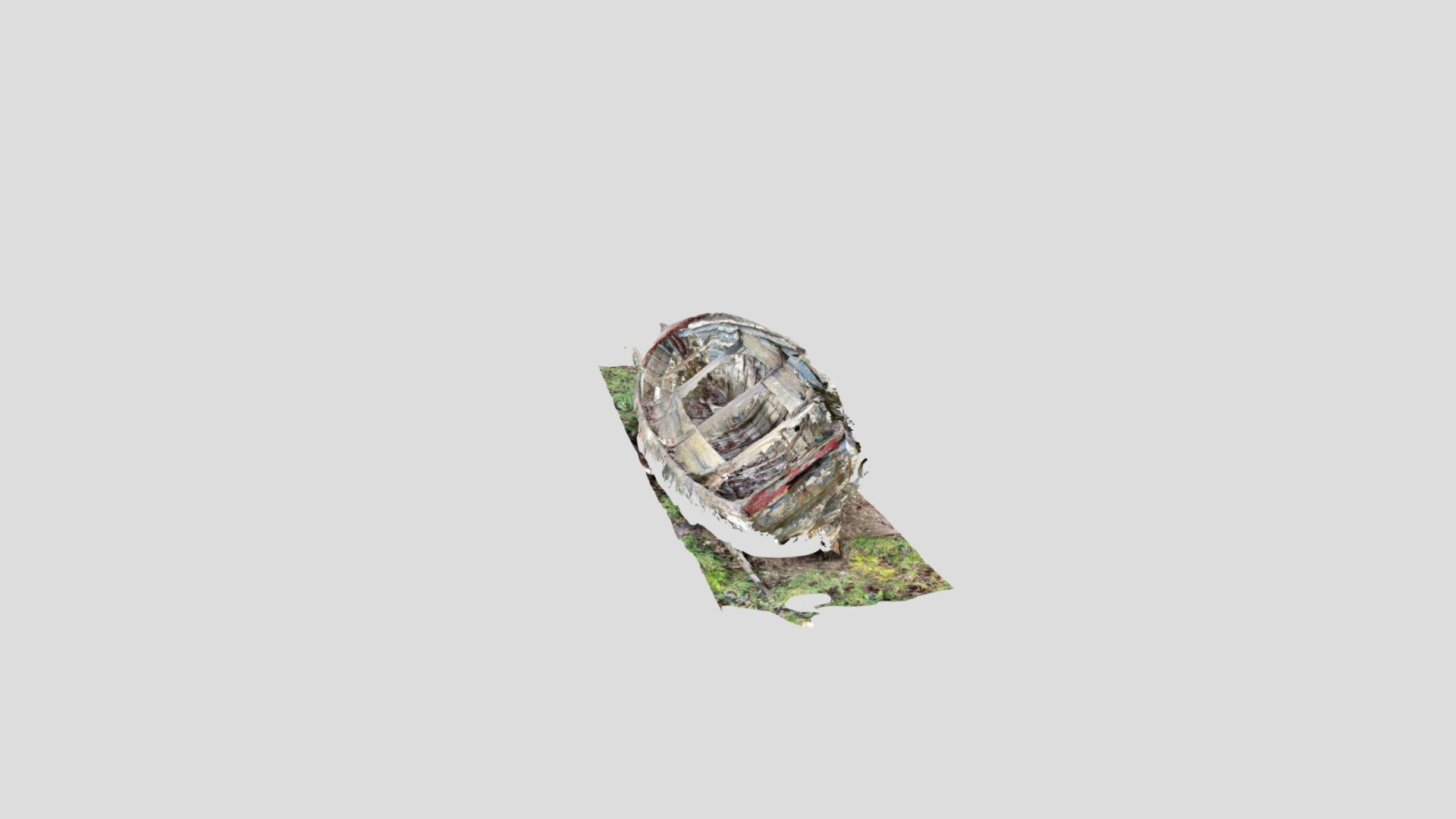 Skeleton of a boat-poly