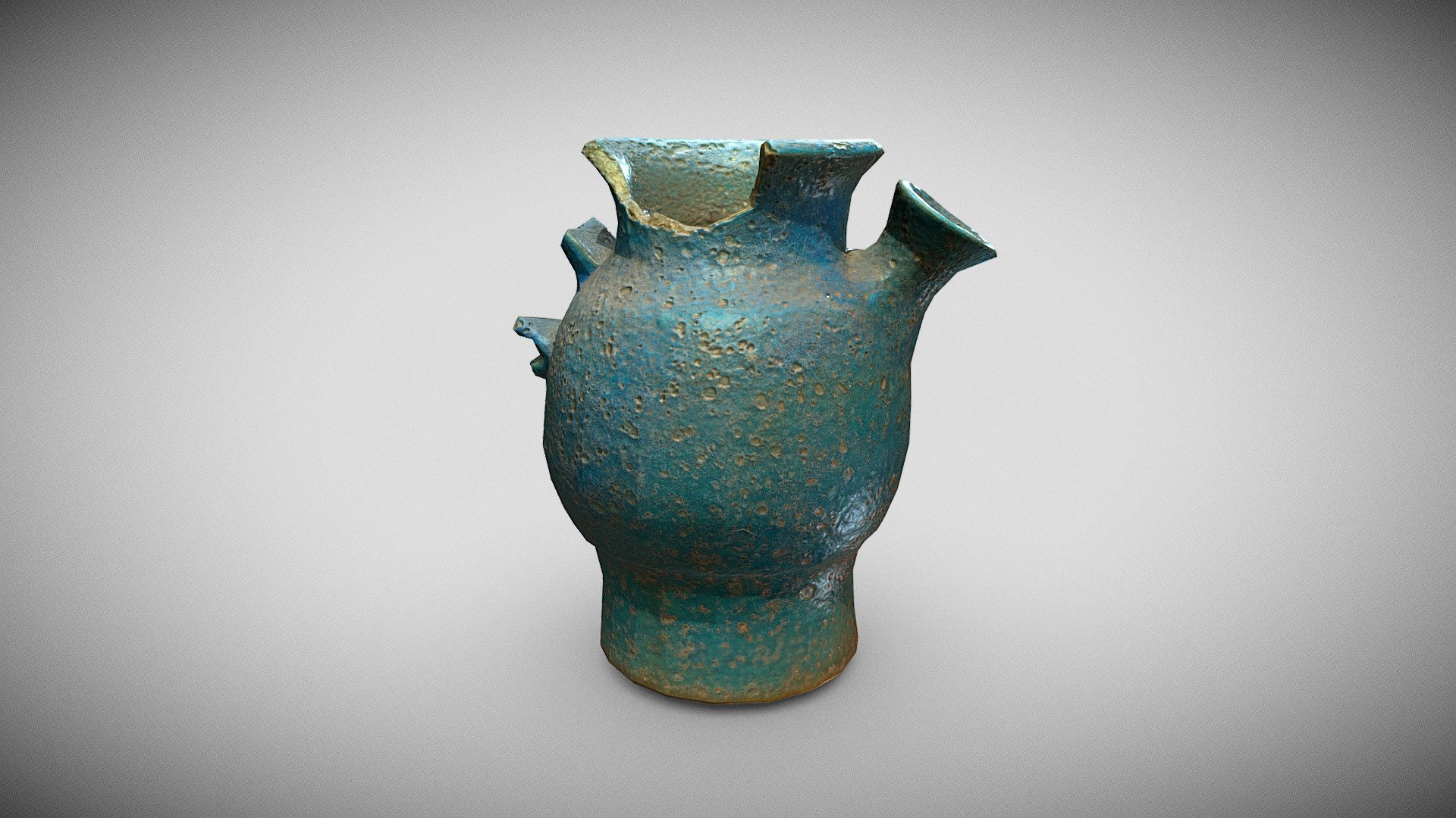 Egypt Blue - reconstructed vase