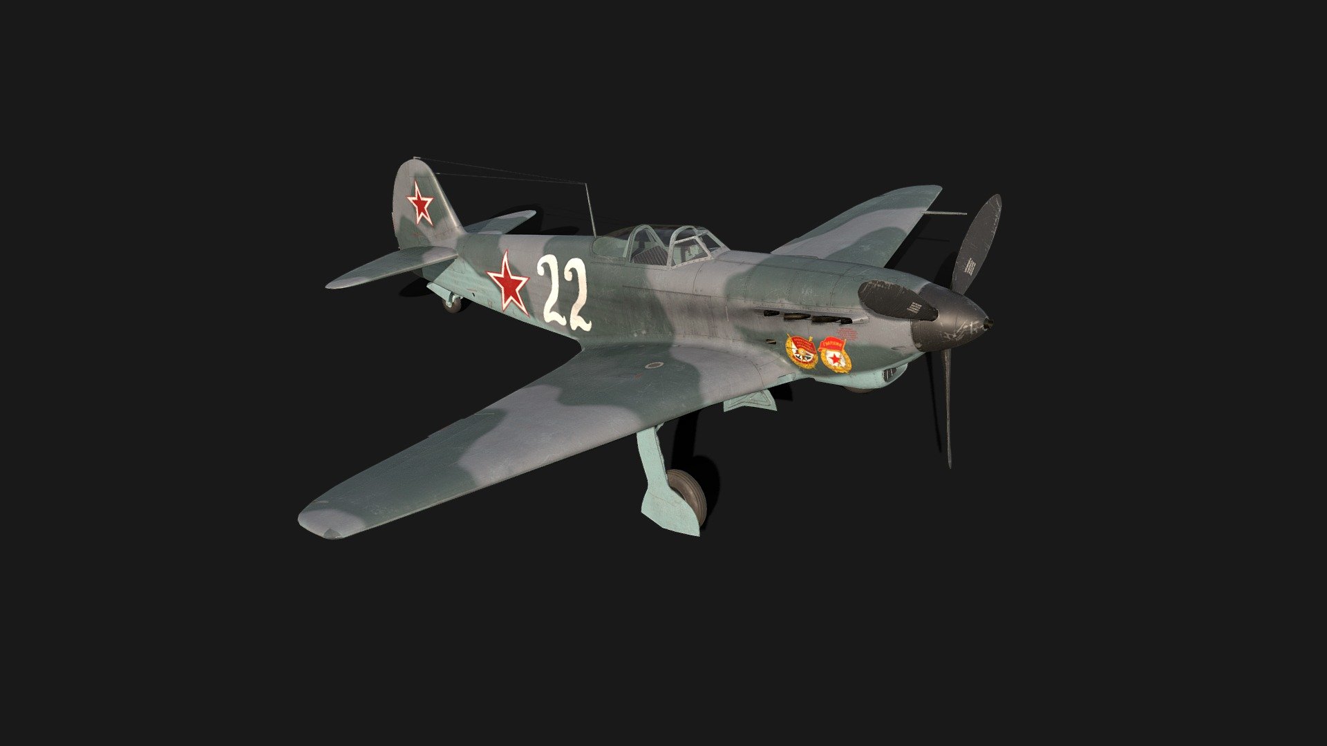 Artstation Yakovlev Yak 9 Fighter 3d Model Images