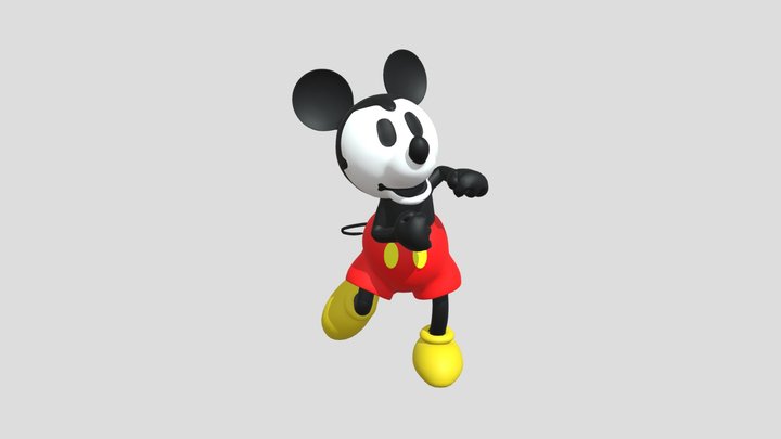1930's Mickey: After Ub Iwerks 3D Model
