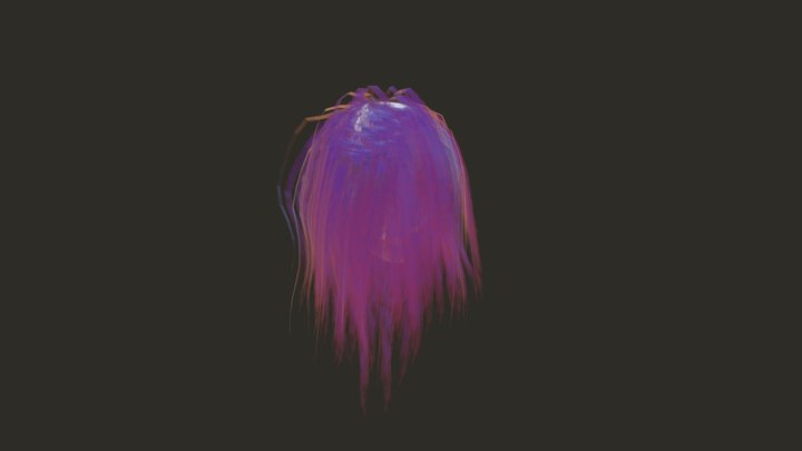 Hair Card 3D Model