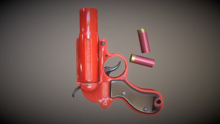FLARE GUN 3D Model