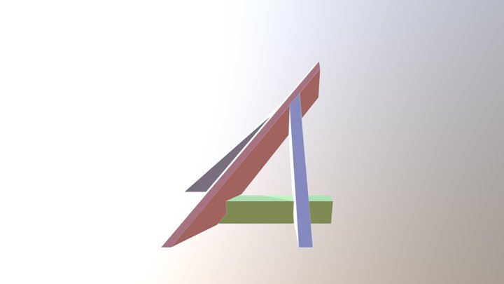 Grathjørne med vandret sternsnit 3D Model