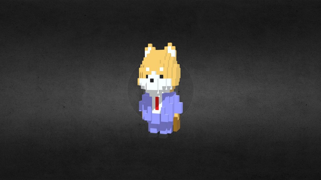 Salaryman Shiba【Voxel】