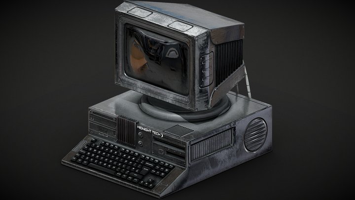 Retrofuturistic Computer – Free 3D Model STL