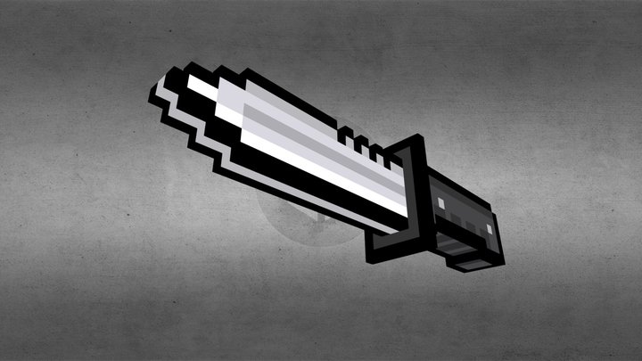 Pixel Gun 3D - Combat Knife 3D Model