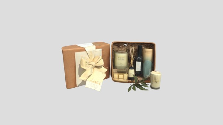 Whiff & Wick Scented Gift Set 3D Model