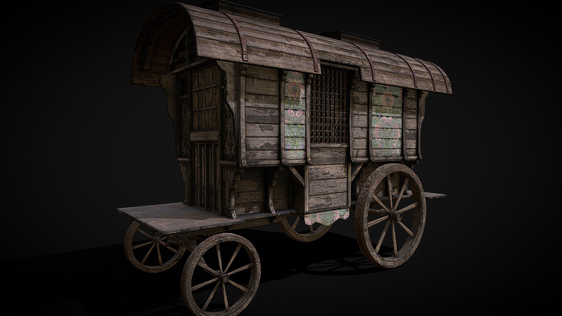 Medieval Wagon - Buy Royalty Free 3D model by GetDeadEntertainment ...