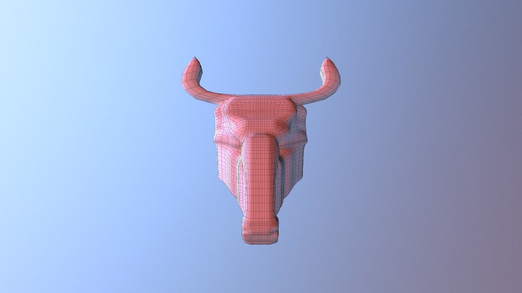 Bulls head (High Poly) - 3D model by alexjoneswcc [934ed50] - Sketchfab