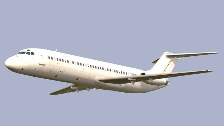 McDonnell Douglas DC-9-30 - Download Free 3D model by OUTPISTON