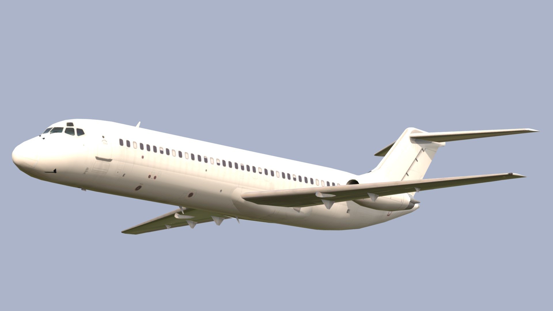 McDonnell Douglas DC-9-30 - Download Free 3D model by OUTPISTON