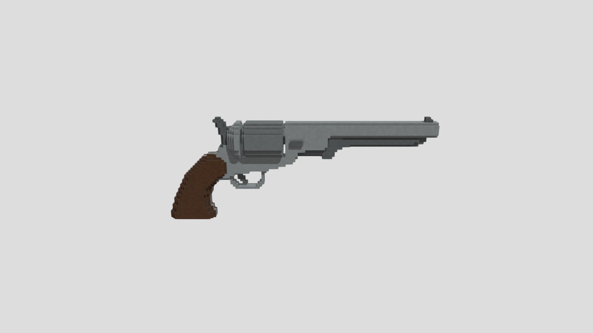 Colt Revolver voxel - 3D model by mxrcel (@mxrcel7475) [934f7ad ...