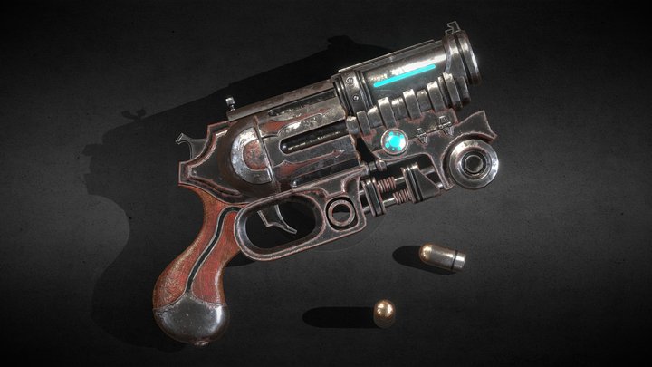 Steampunk Gun 3D Model