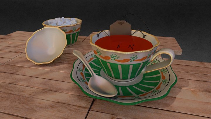 Afternoon Tea 3D Model