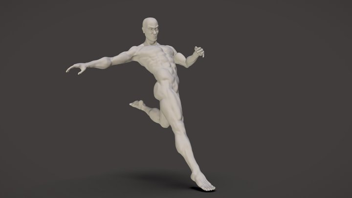 Male human body 3D Model