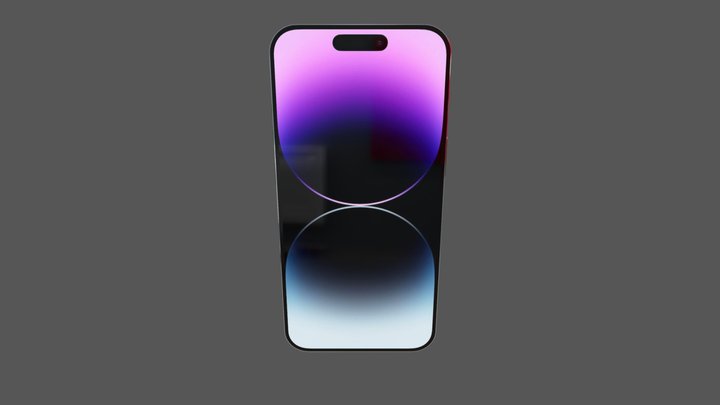 I Phone 14 Pro Max Made in Blender 3D Model