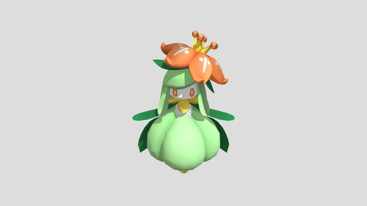3DS - Pokedex 3D Pro - 549 Lilligant 3D Model