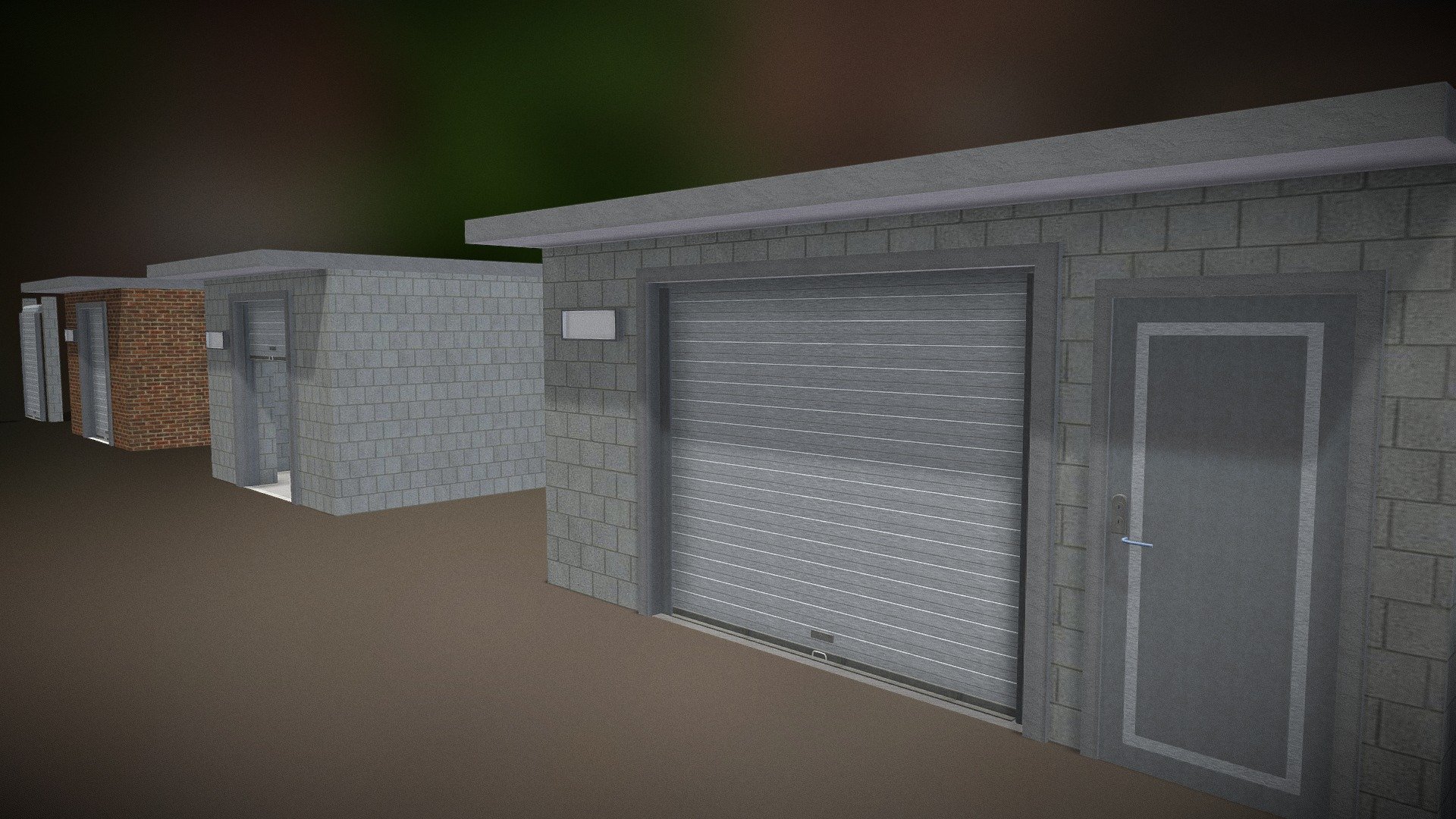 Small storage unit / Personal storage 小型仓库 Buy Royalty Free 3D