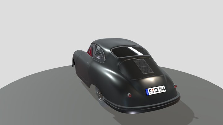 Porsche 356 Anim 3D Model