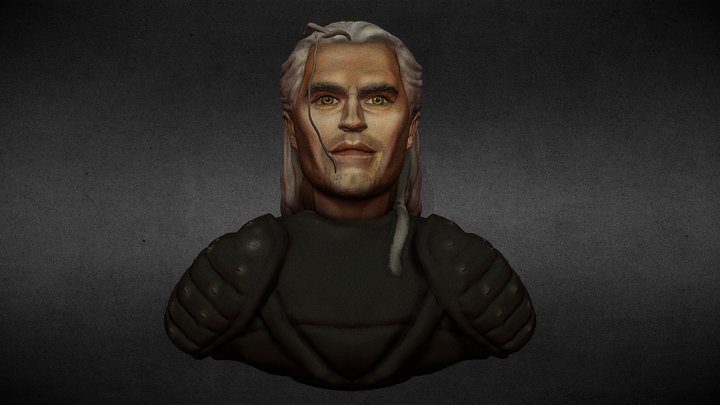 Geralt of Rivia 3D Model
