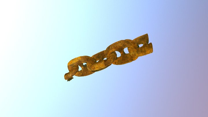Mooring chain ROV inspection - low res texture 3D Model