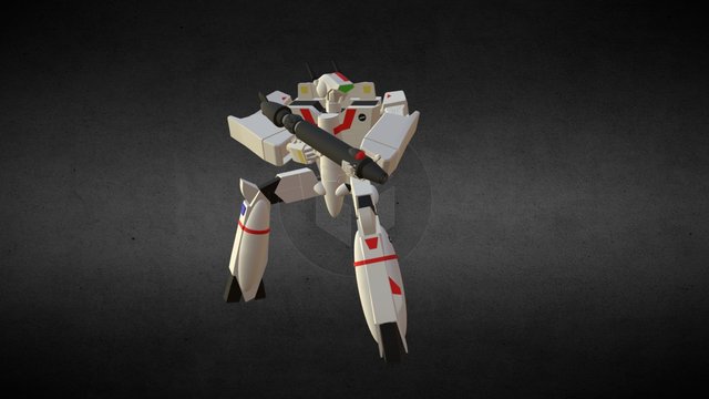 VF-1J VALKYRIE 3D Model