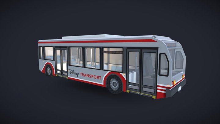 Disney Transport Modified NovaBus LFS 3D Model