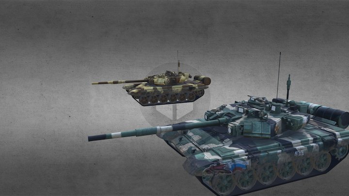 T90A Tank 3D Model