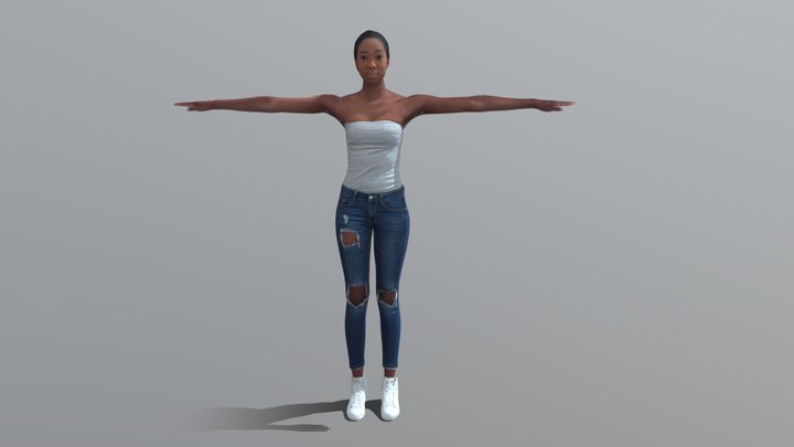 Alison-Rigged 3D Model