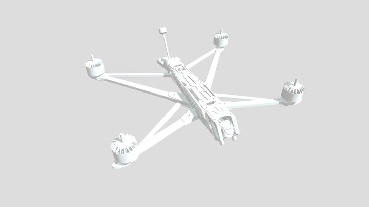 穆托10寸穿越机机架 3D Model