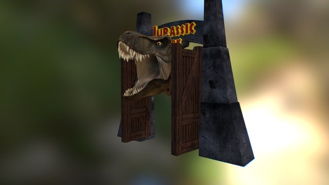 Jurassic Park w/ Animation 3D Model