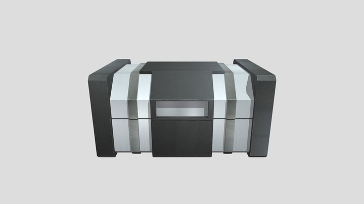 Sci-Fi Game Crate 3D Model