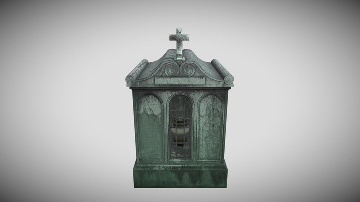 Mausoleum Urn Ash 3D Model