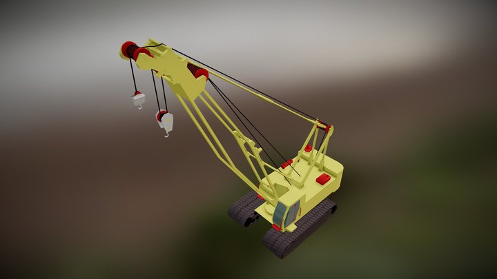 Crawler Crane XCMG XGC75 3D Model