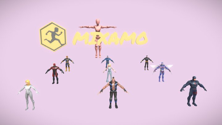 Marvel Heros Pack 7 3D Model